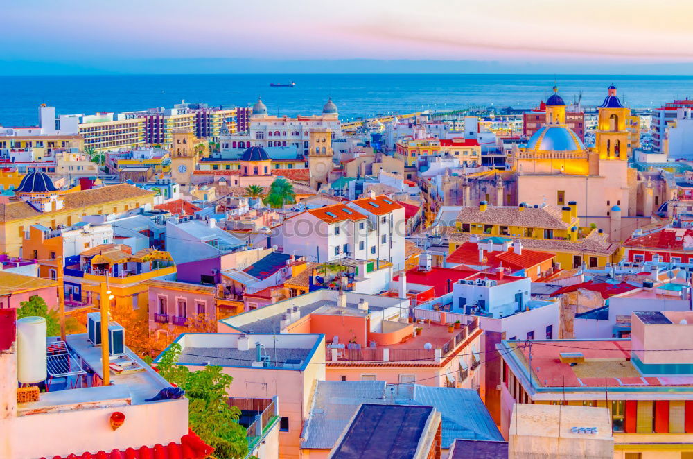 Similar – Image, Stock Photo Aerial View Of Downtown Lisbon Skyline And 25 de Abril Bridge