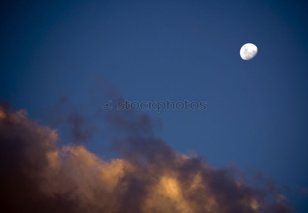 Similar – Image, Stock Photo luna Dark Night Full  moon