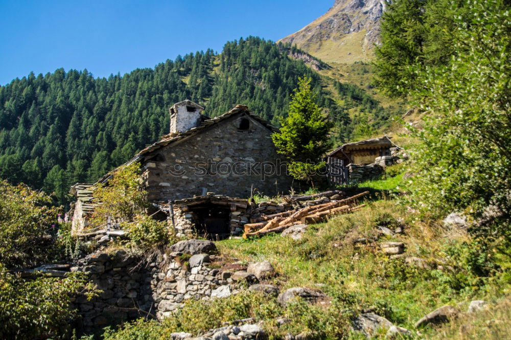 Similar – Hut with view in the Dolomites