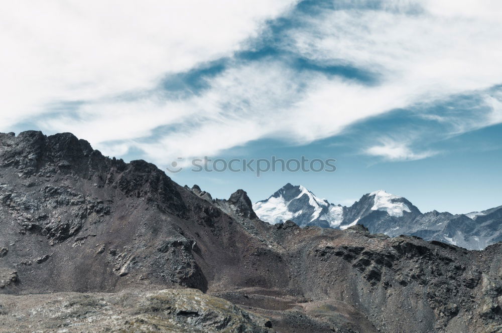 Similar – Image, Stock Photo Mountain panorama in South Tyrol | E5 Alpine crossing