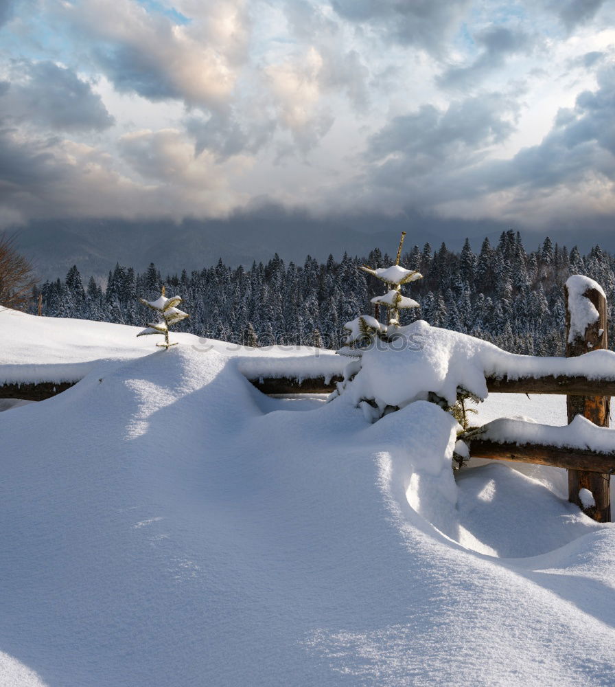 Similar – Image, Stock Photo hut Winter Massive Calm