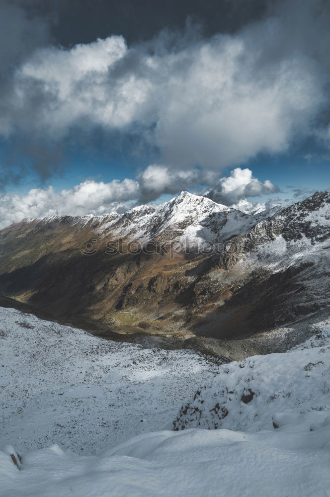 Similar – Road in beautiful winter mountains