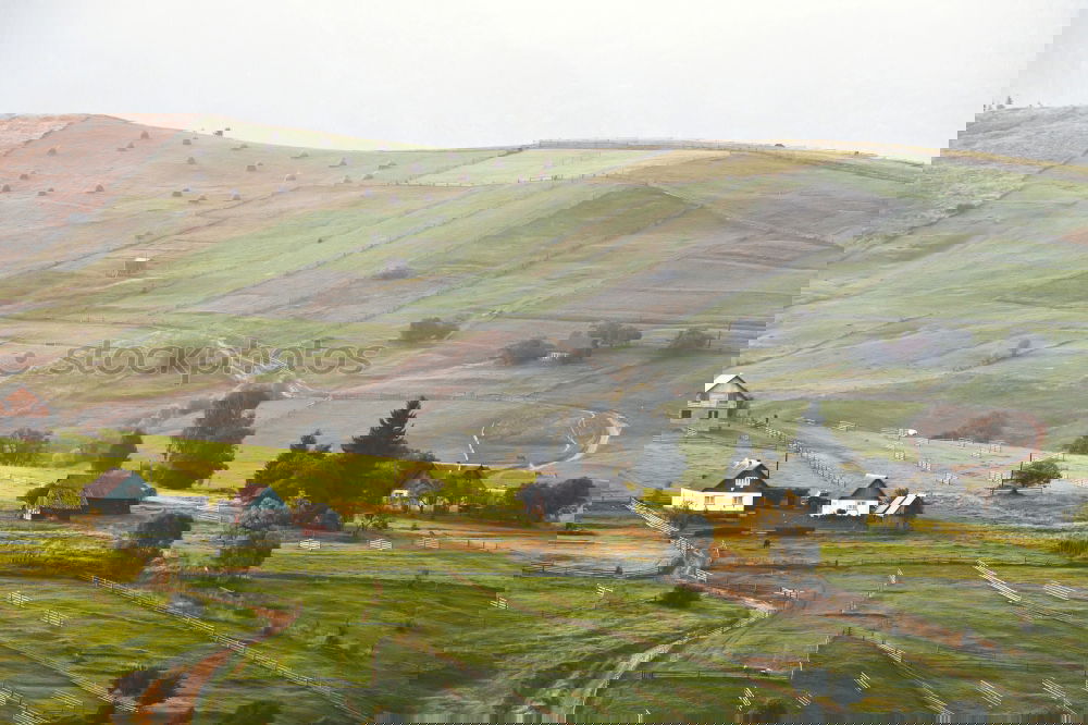 Similar – Image, Stock Photo Small village among hills