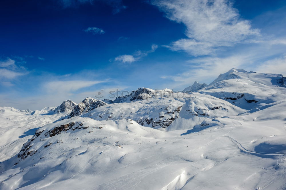 Similar – Panoramic view of the Alps