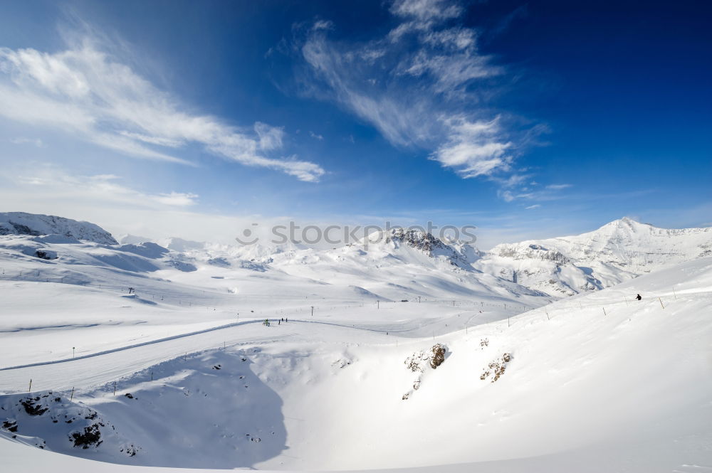 Panoramic view of the Alps