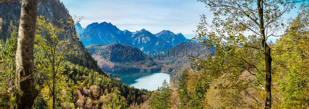 Similar – Image, Stock Photo Braies Lake with clouds in the Dolomites V