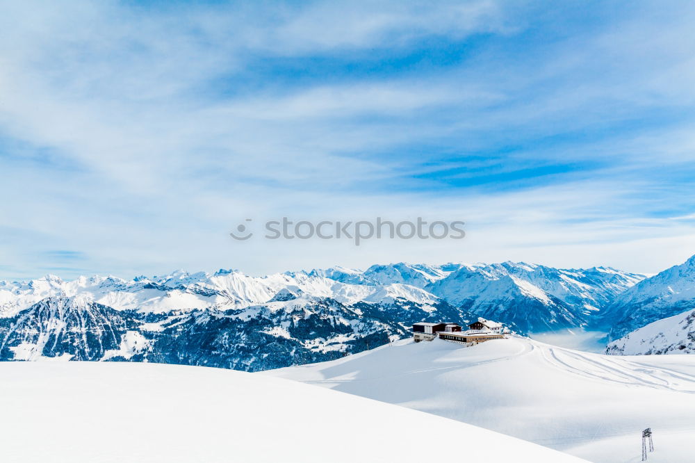 Similar – Image, Stock Photo snowy mountains Winter