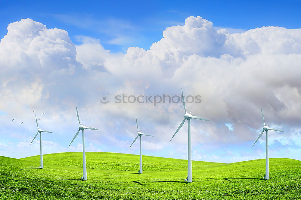 Similar – Image, Stock Photo Wind Power Deluxe II