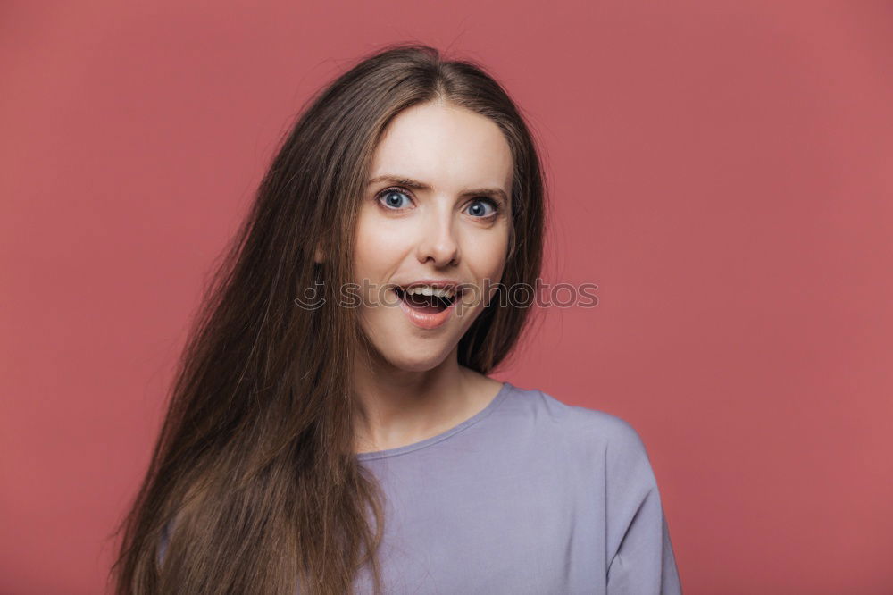 Cheerful pretty young woman