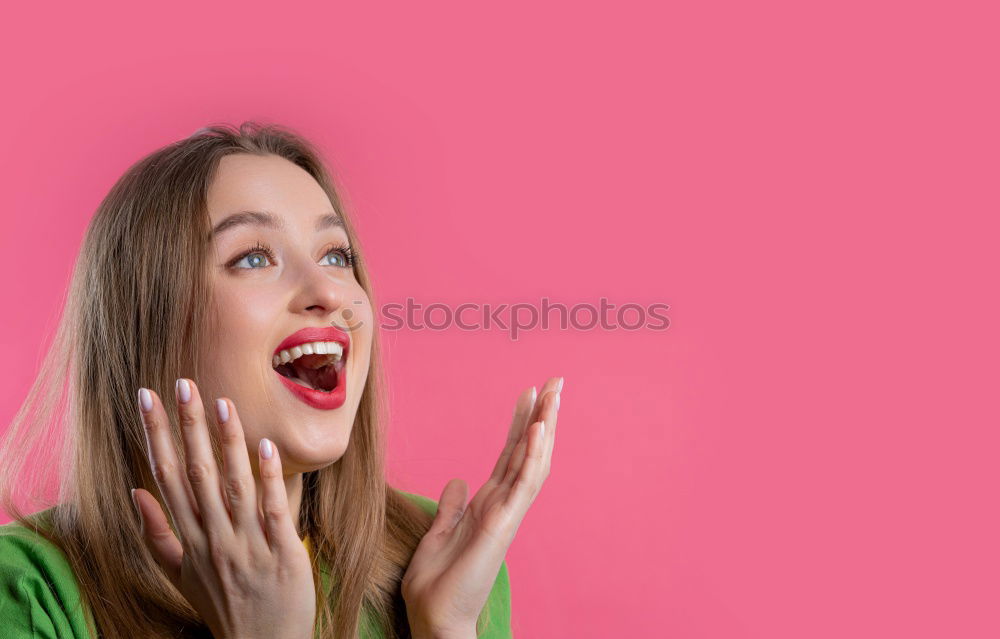 Similar – Image, Stock Photo Young slim girl with a cat pillow over her face