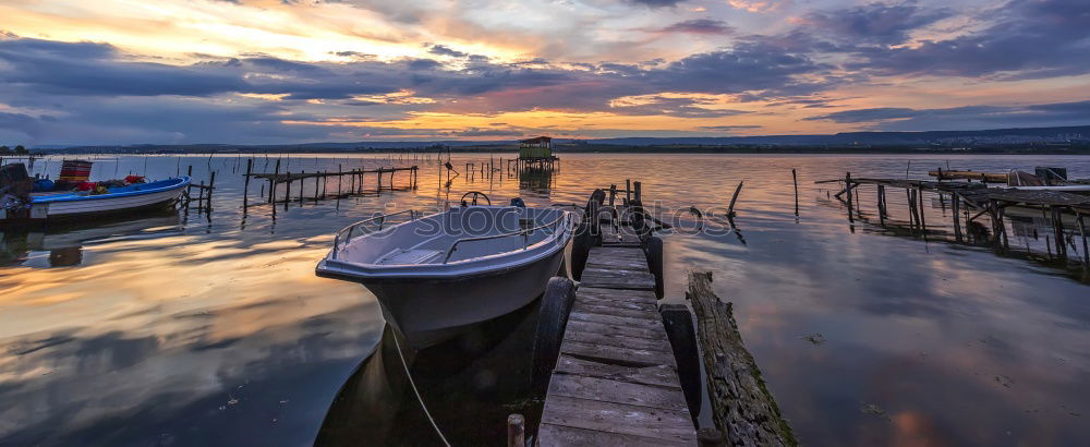 Similar – dawn Fishing boat