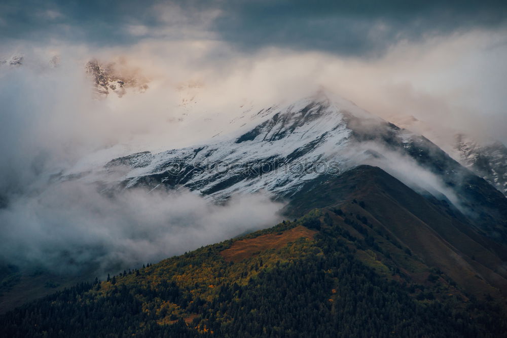 Similar – Image, Stock Photo Slovenian town with lake and mountains