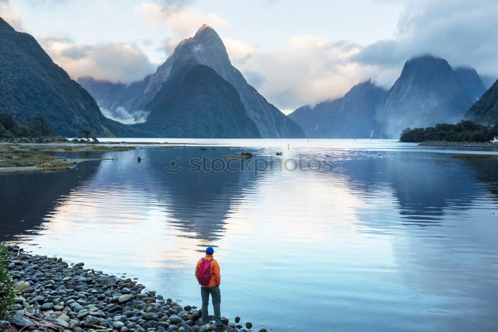 Similar – Image, Stock Photo Lofoten Dreams Calm