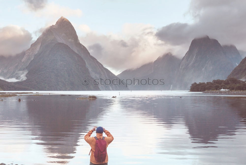 Image, Stock Photo Lofoten Dreams Calm