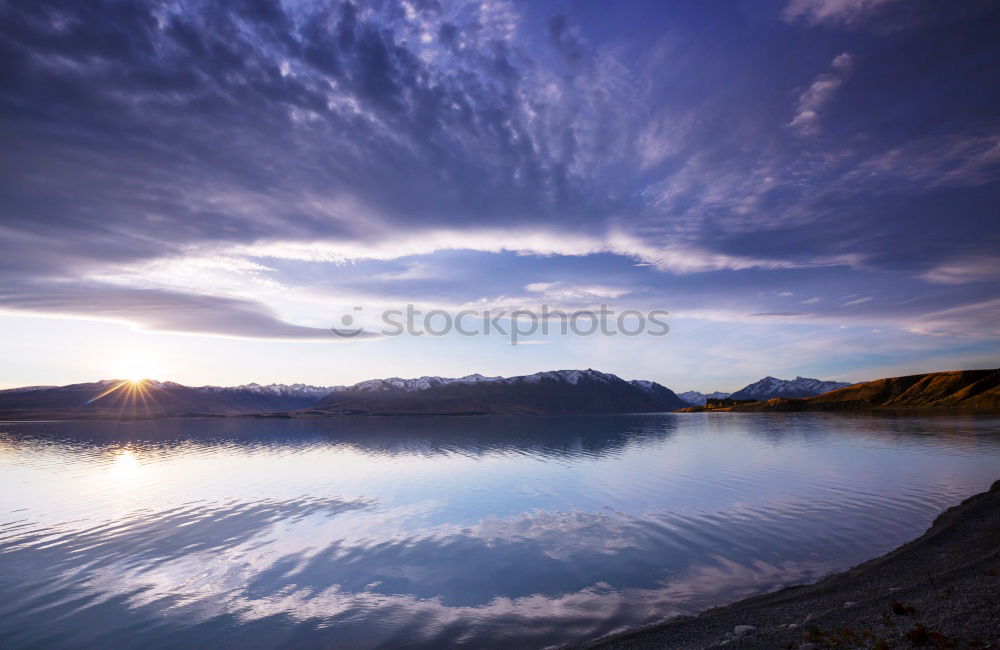 Similar – Image, Stock Photo reflection Winter Mountain