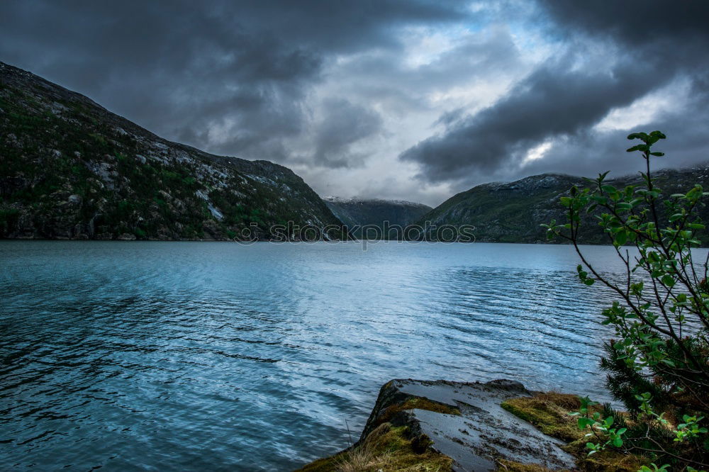 Similar – house in Norwegian lake