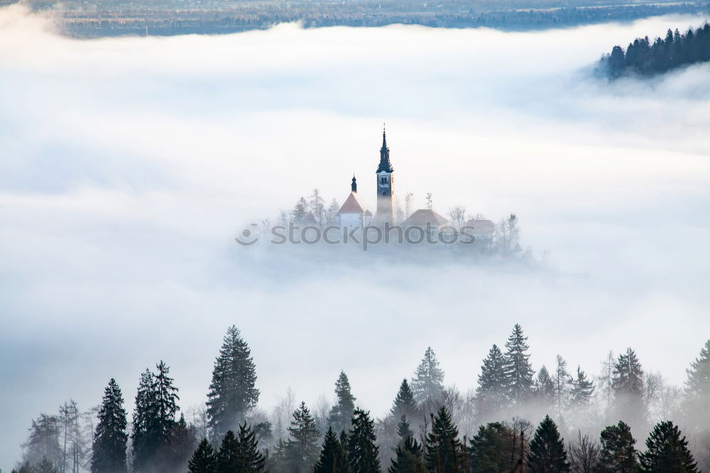 Similar – Neu Schwanstein im Nebel