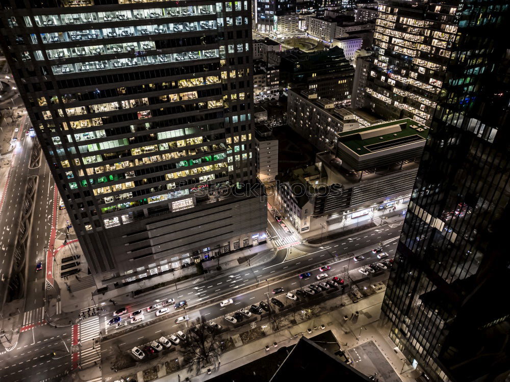 Similar – Image, Stock Photo Evening traffic on streets in metropolis