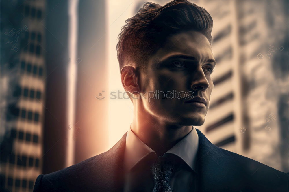 Similar – Image, Stock Photo young businessman in an office building