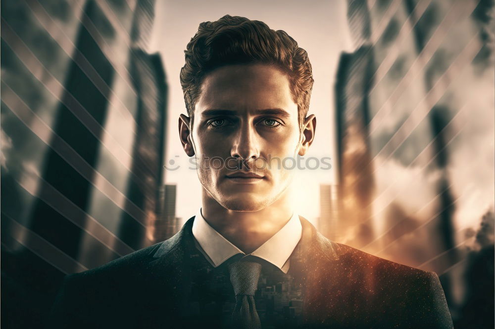 Similar – Image, Stock Photo young businessman in an office building