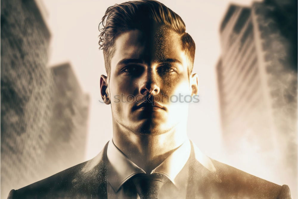 Similar – Image, Stock Photo young businessman in an office building