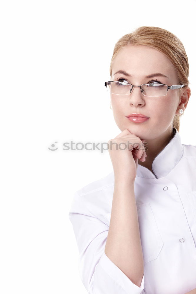 Similar – Image, Stock Photo Woman in whites at modern building