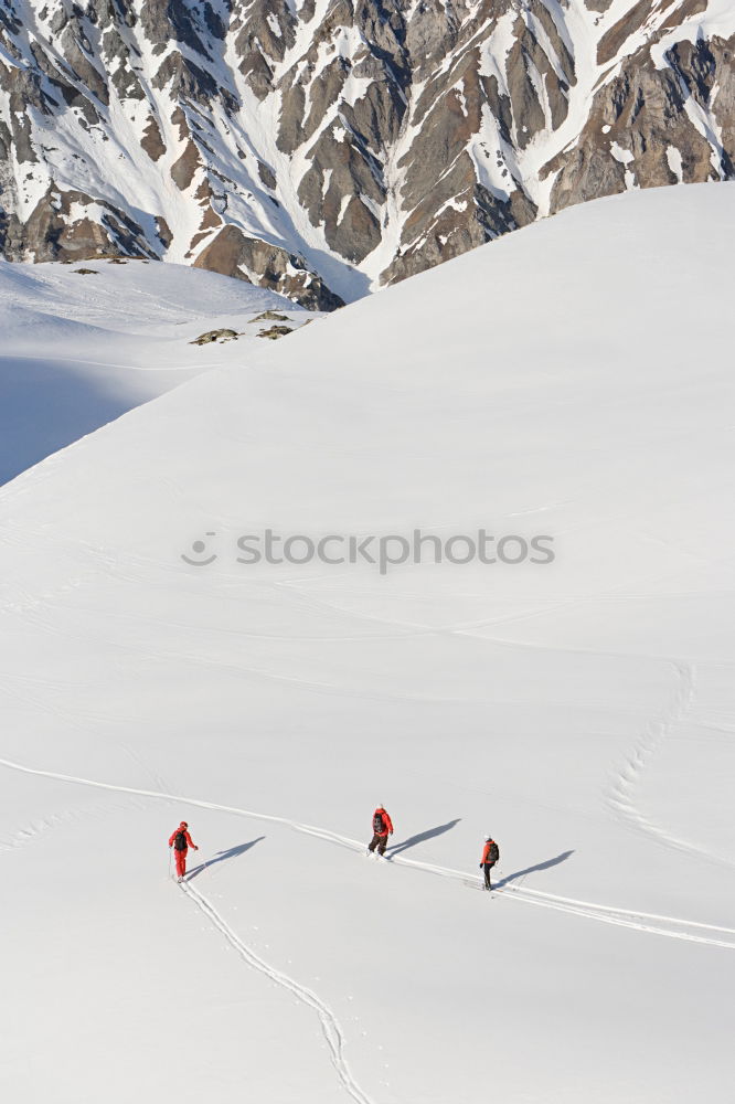 Similar – Image, Stock Photo way home Mountaineering