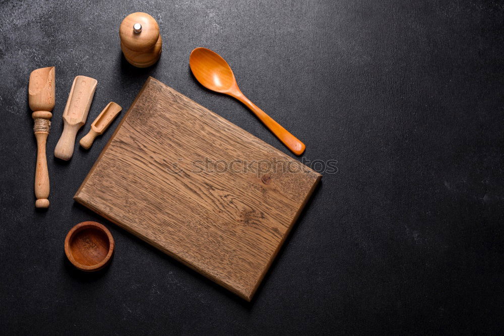 empty old cutting board