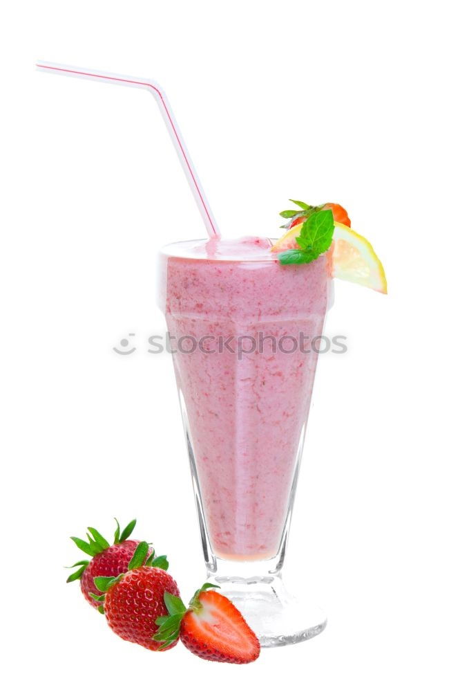 Similar – “A strawberry shake, please.”