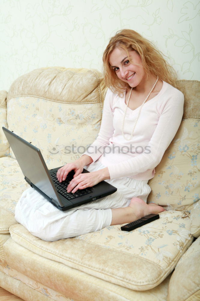 Similar – Woman working from home