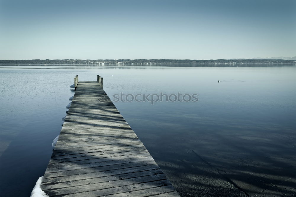 Image, Stock Photo jetty at the lake