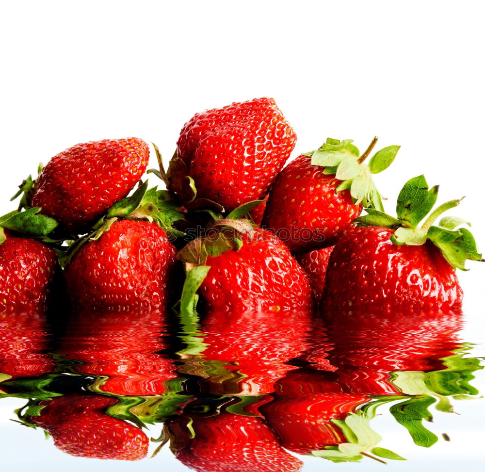 Similar – Background with strawberry frame