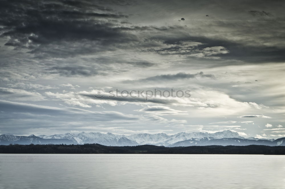 Similar – Image, Stock Photo reflection Winter Mountain