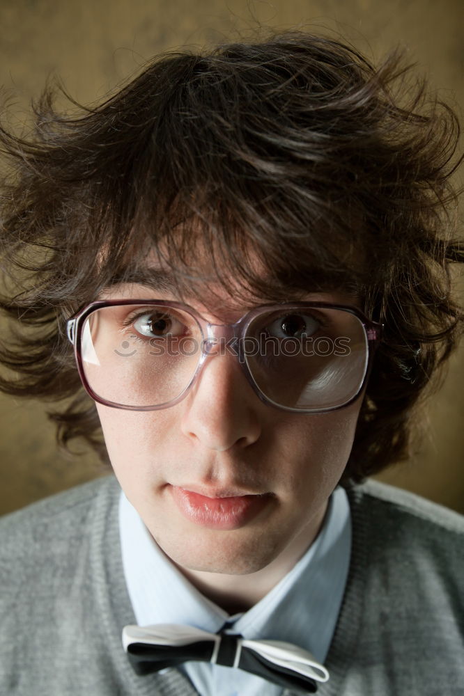 Similar – Image, Stock Photo Young woman at her desk looking into the camera