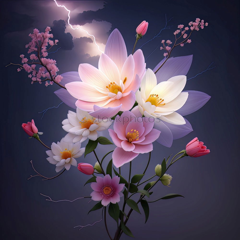Similar – Image, Stock Photo romantic cherry blossom in April