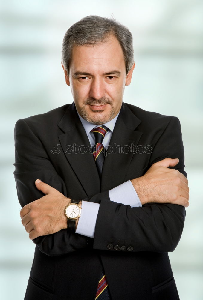 Similar – Senior businessman outside of modern office building.