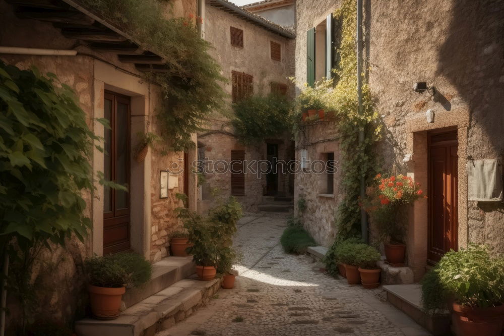 Similar – Image, Stock Photo Spanish alley. Art Village