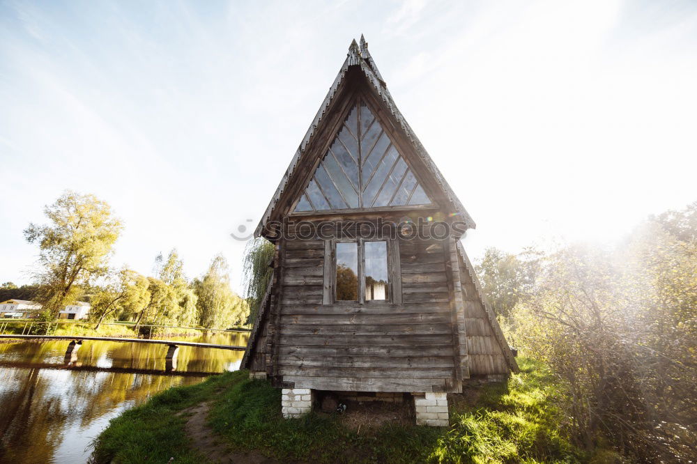 Similar – Image, Stock Photo Hunting lodge in the forest