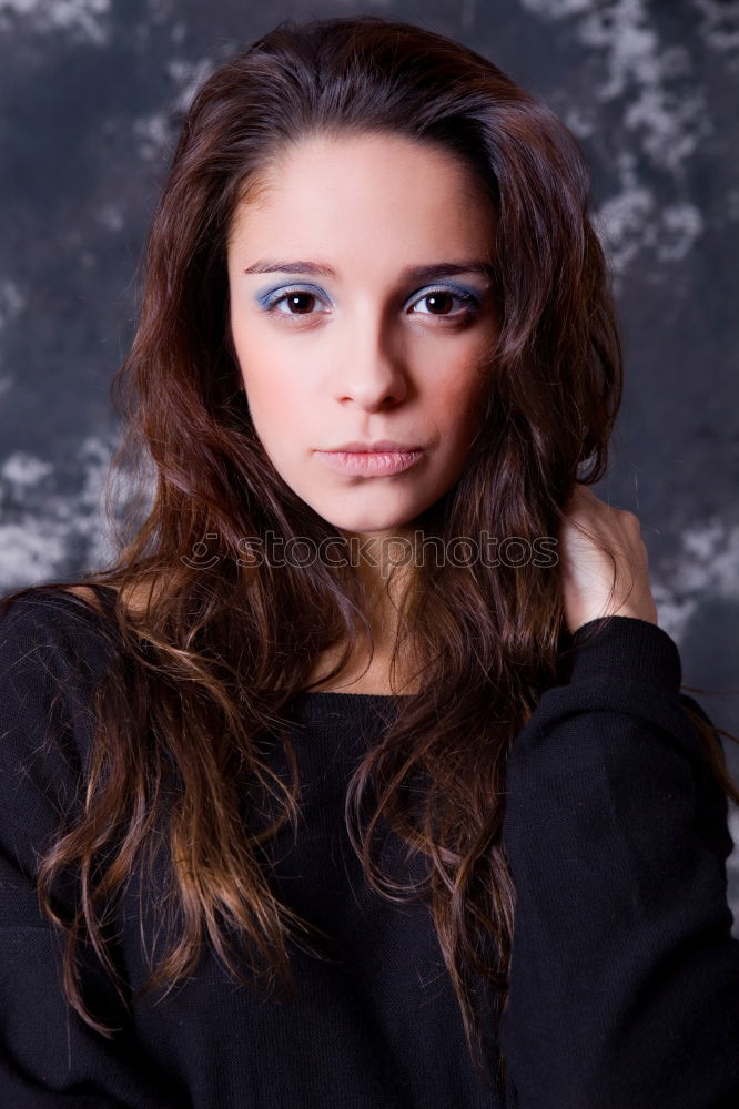 Similar – Image, Stock Photo Either way. Young woman