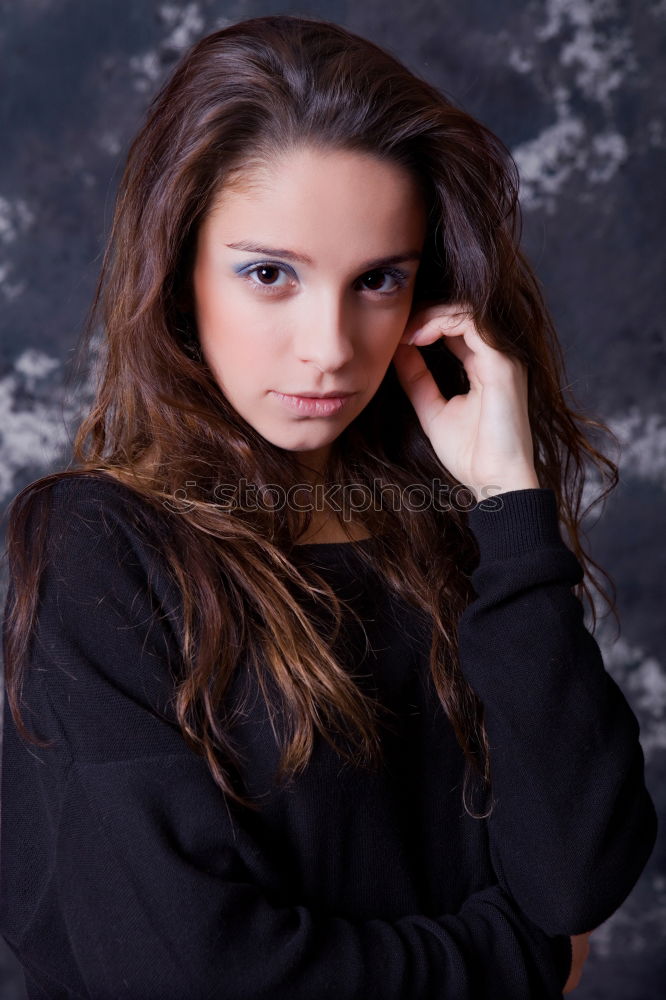 Similar – Image, Stock Photo Either way. Young woman