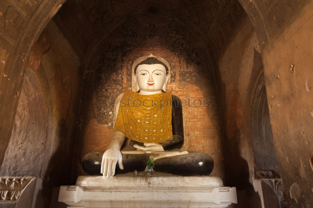 Similar – Image, Stock Photo Buddhist statues in a temple in Vietnam