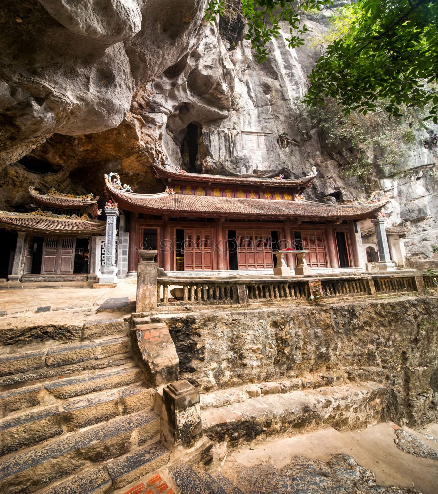 Similar – Image, Stock Photo Landscape Vietnam. River view in the dim light of dusk at Ninhbinh, Tam Coc, Vietnam