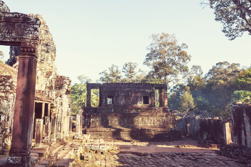 Similar – Image, Stock Photo Destroyed old building under blue sky