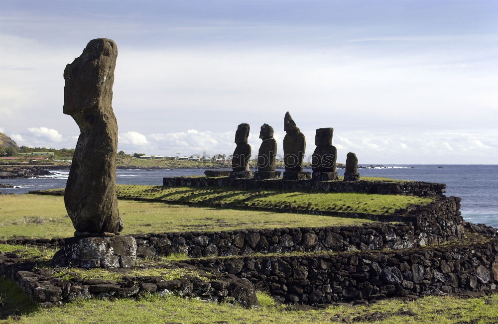 Similar – Image, Stock Photo mysteriuos muai statue symbol of an ancien culture