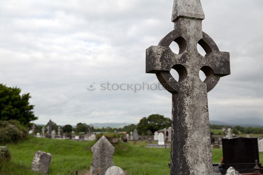 Similar – Image, Stock Photo Celtic tombstones in Cornwall