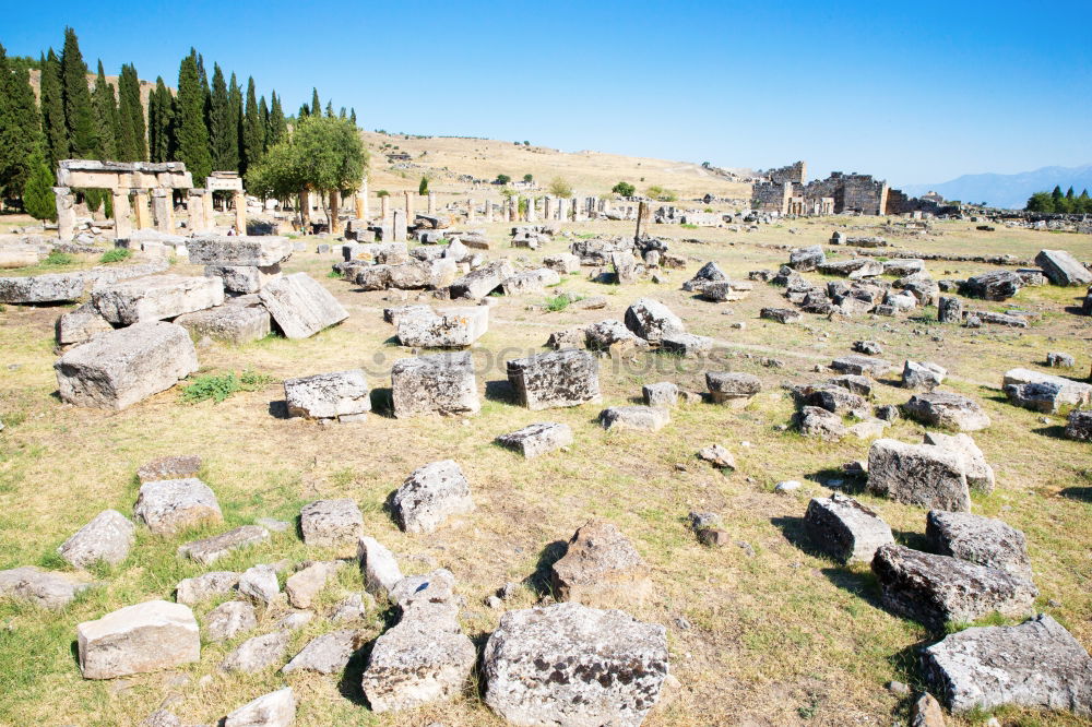 Image, Stock Photo the column and the roman temple