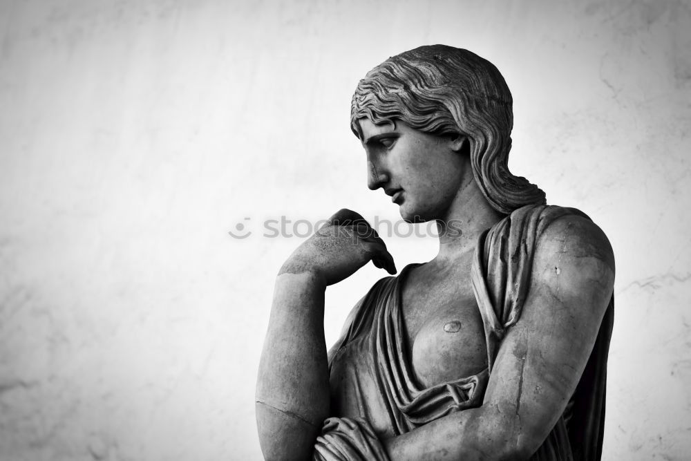 Similar – Image, Stock Photo thinking Statue Cemetery