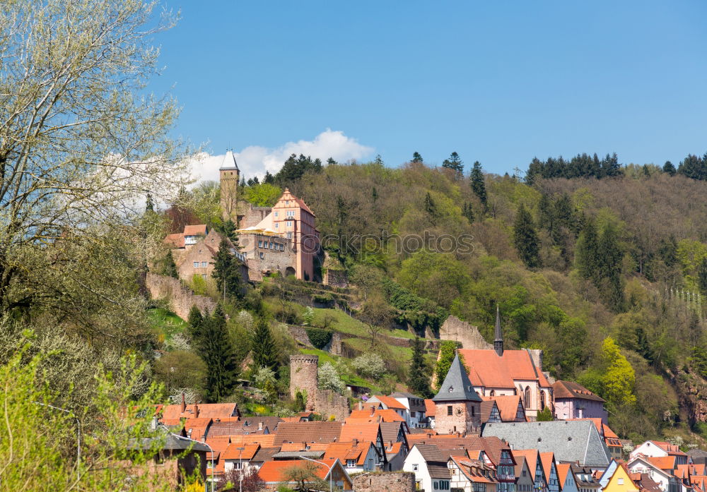 Similar – Cochem town on the Moselle Panorama