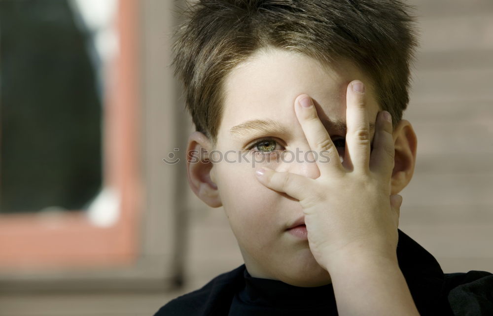 Similar – two women hiding behind rubber gloves