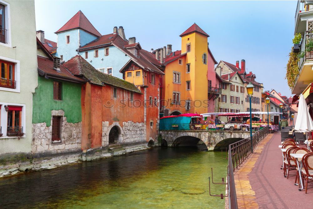 Similar – Image, Stock Photo Annecy by night, France